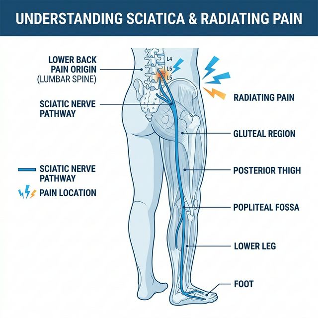 Ischias (ischiaspijn): symptomen, oorzaken en behandeling